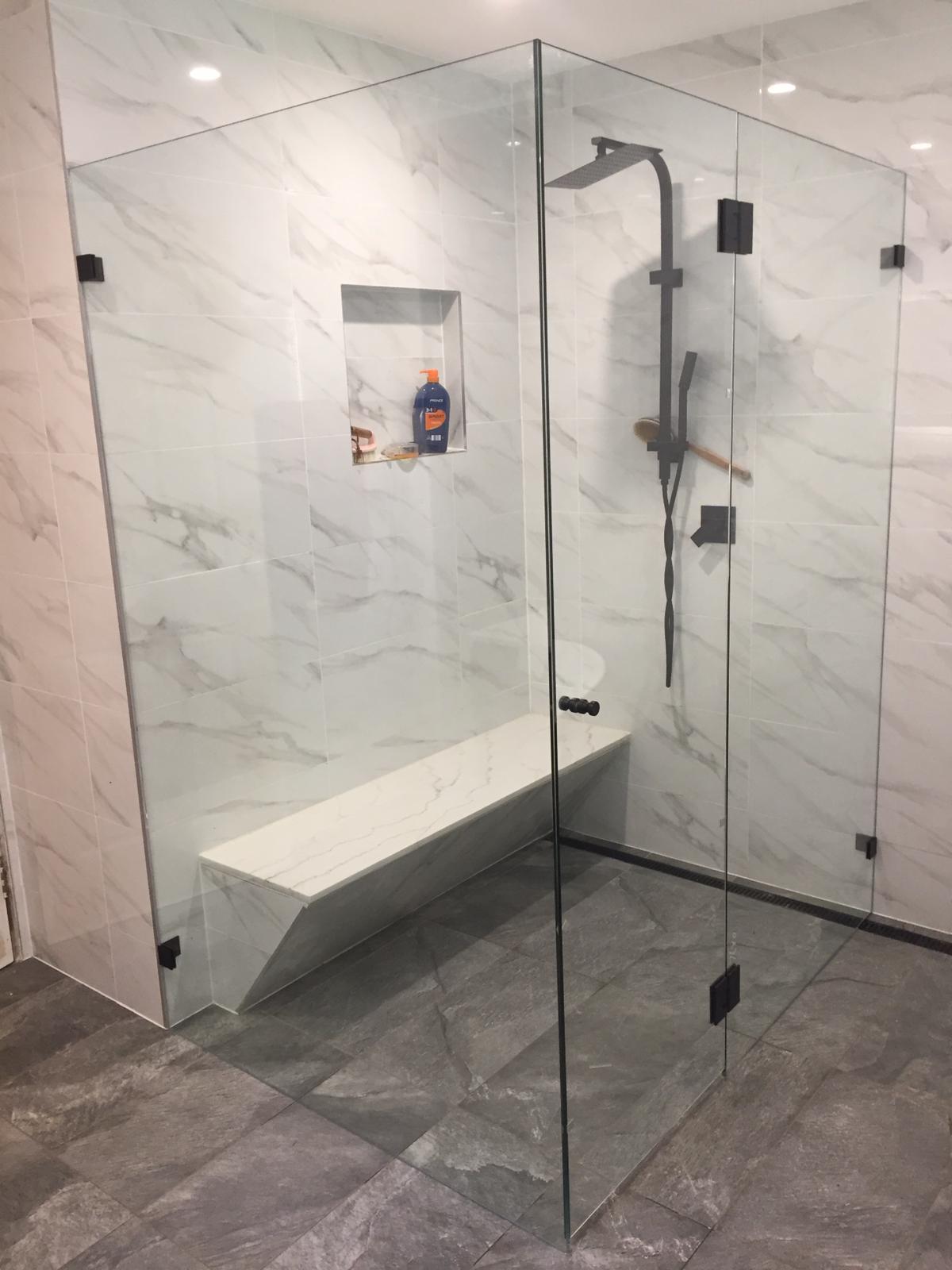 Corner Frameless Shower Screen