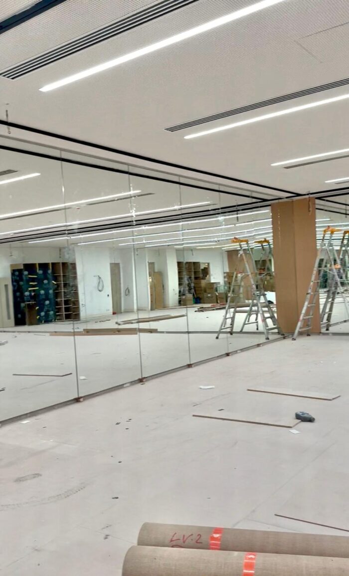 Floor to Ceiling Ballet Studio Mirrors Sydney