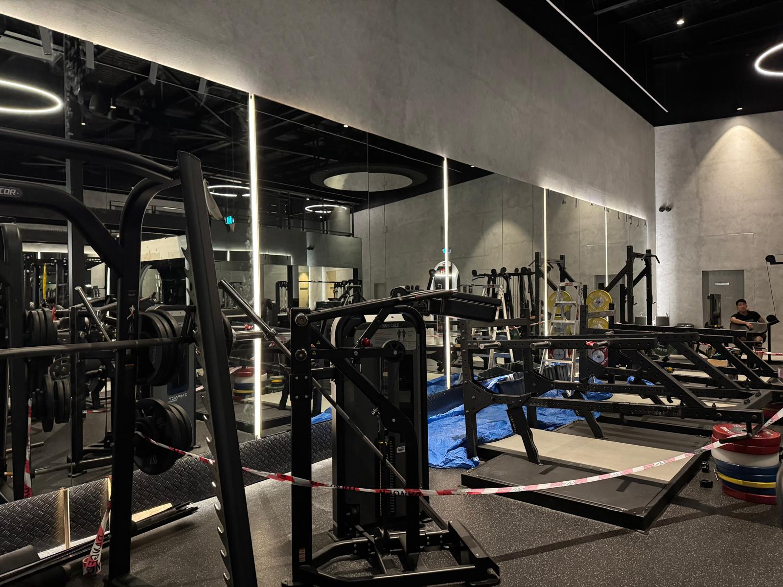 gym mirror fitout Sydney commercial fitness centre